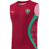 Morocco Red Sleeveless Set