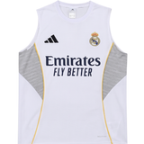 Real Madrid White Sleeveless Set