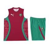 Morocco Red Sleeveless Set